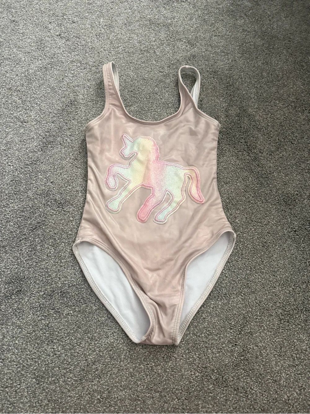 Lola + The Boys Pink Unicorn One-Piece Swimsuit Sz 8